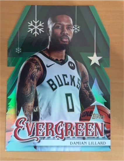 2025-26 Topps Holiday #EV-DL Damian Lillard Evergreen — front