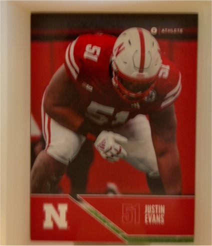 2024 ONIT Athlete Nebraska Cornhuskers #51 Justin Evans — front