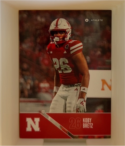 2024 ONIT Nebraska Cornhuskers FOOTBALL card Koby Bretz — front