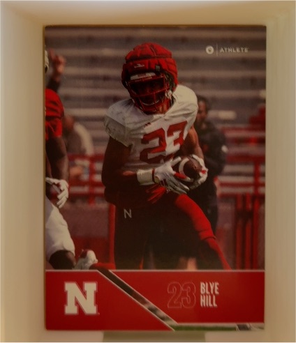 2024 ONIT Athlete Nebraska Cornhuskers Football Card #B-29 Blye Hill — front