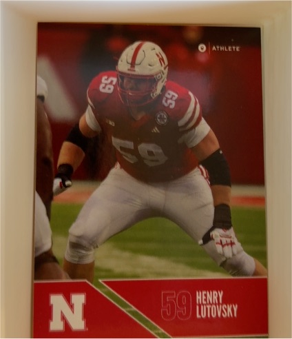 2020 Athlete Football #59 Henry Lutovsky — front