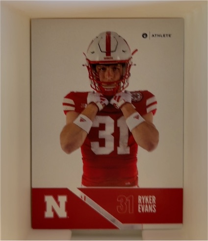 2024 ONIT Athlete Nebraska Cornhuskers Football #B-41 Ryker Evans — front