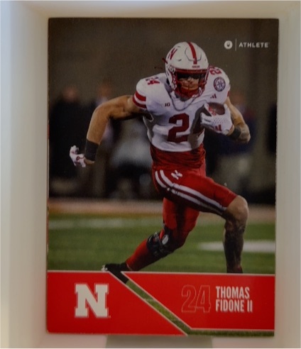 2024 ONIT Athlete Nebraska Cornhuskers Football #24 Thomas Fidone II — front