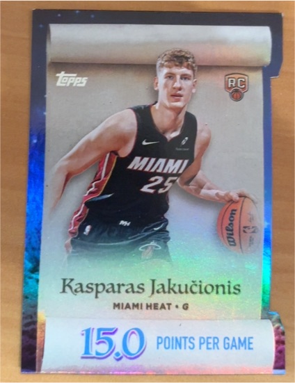 2025-26 Topps Holiday #ML-20 Kasparas Jakučionis — front