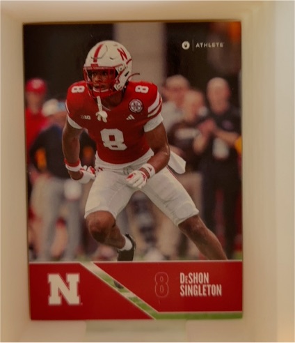 2024 ONIT Athlete Nebraska Cornhuskers #8 DeShon Singleton — front