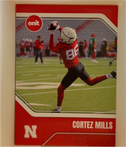 2025 Onit Cortez Mills Nebraska Cornhuskers — front