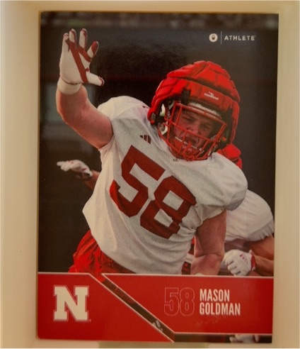 2024 ONIT Nebraska Cornhuskers #58 Mason Goldman — front