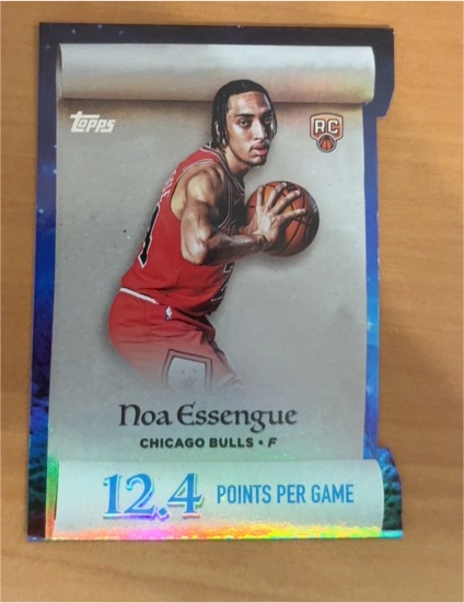 2025-26 Topps Holiday #ML-12 Noa Essengue Making The Nice List — front