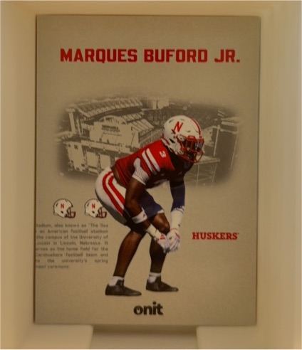 2025 Onit Marques Buford Jr. Nebraska Cornhuskers Football — front