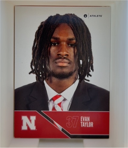 2024 Onit Athlete Nebraska Cornhuskers Football Card #B-48 Evan Taylor — front