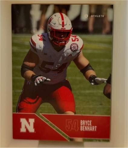 2024 ONIT Nebraska Cornhuskers FOOTBALL card Bryce Benhart — front
