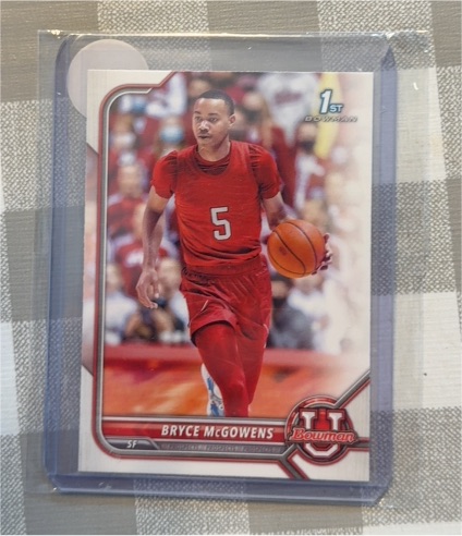 2021-22 Bowman University #74 Bryce McGowens — front