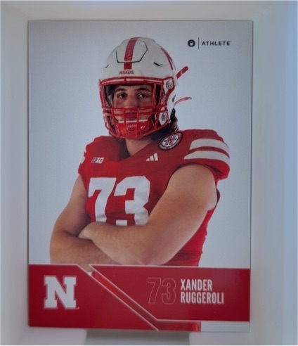 2024 ONIT Nebraska Cornhuskers #73 Xander Ruggeroli — front