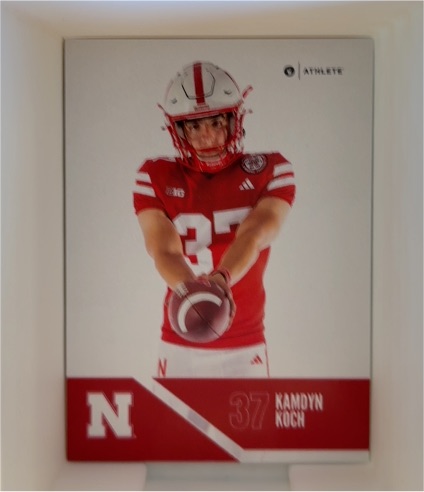 2024 ONIT Nebraska Cornhuskers #37 Kamdyn Koch — front