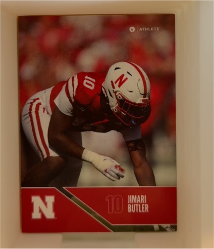 2024 ONIT Athlete Nebraska Cornhuskers Football #B-7 Jimari Butler — front