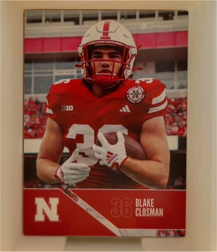 2024 ONIT Athlete Nebraska Cornhuskers Football #36 Blake Closman — front