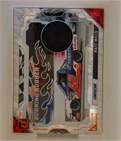 2025 Panini Donruss NASCAR Racing Burning Rubber #BRM-MMS Matt Mills — front