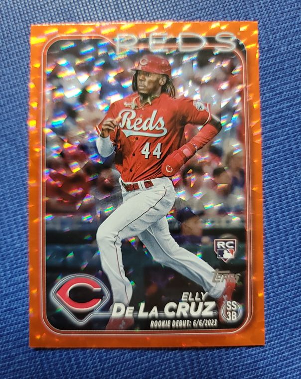2024 Topps Update #US350 Elly De La Cruz Rookie Debut — front