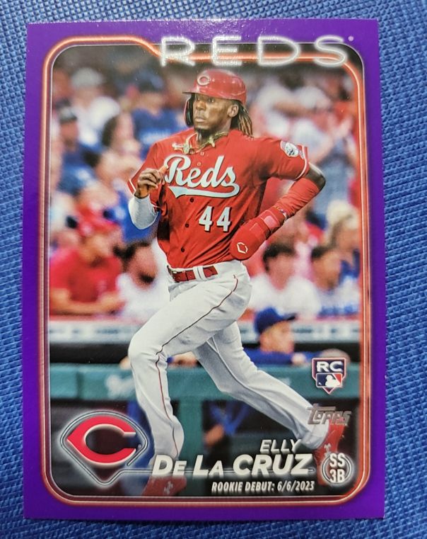 2024 Topps Update #US350 Elly De La Cruz Rookie Debut — front