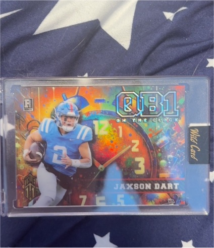 2024 Wild Card QB1 On The Clock #QB1 Jaxson Dart — front