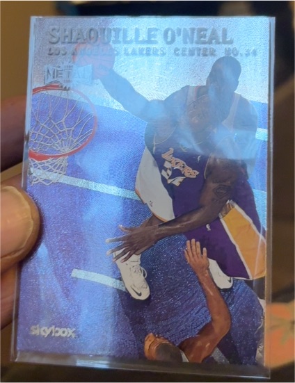 1999-00 Skybox Metal #105 Shaquille O'Neal — front