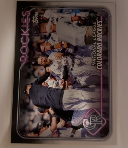 2024 Topps #526 Colorado Rockies Team Card — front