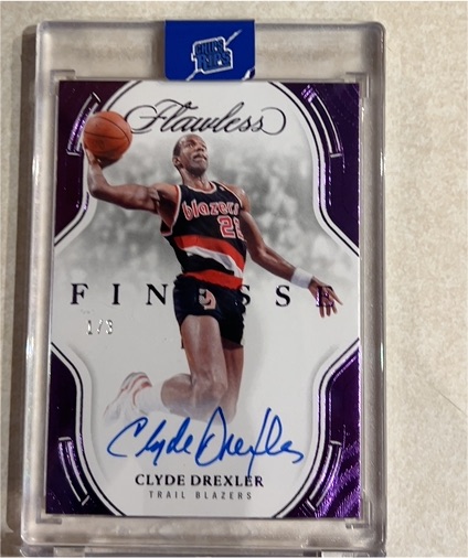 2024-25 Panini Flawless Finesse Signatures #Clyde Drexler — front