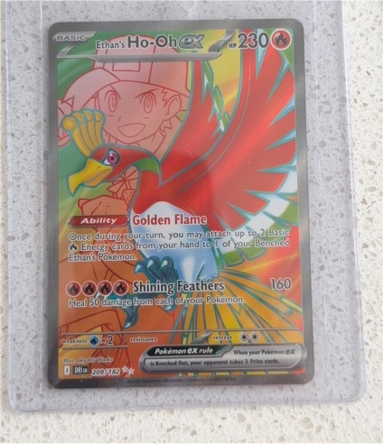 2025 Pokemon Destined Rivals Ethan's Ho-Oh EX #209/182 — front