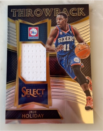 2016-17 Panini Select Throwback Memorabilia #14 Jrue Holiday — front