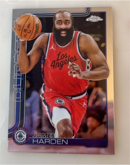 2025-26 Topps Chrome #54 James Harden — front