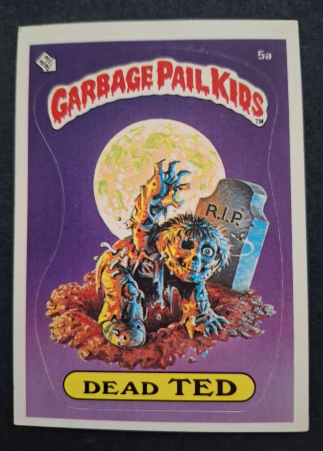 1985 Topps Garbage Pail Kids #5a Dead Ted — front