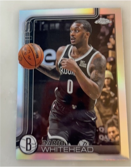 2025-26 Topps Chrome #91 Dario Whitehead — front