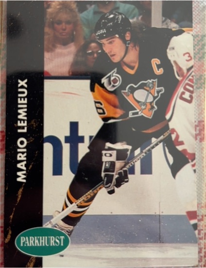 1991-92 Parkhurst #137 Mario Lemieux — front