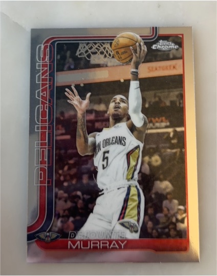 2025-26 Topps Chrome #186 Dejounte Murray — front