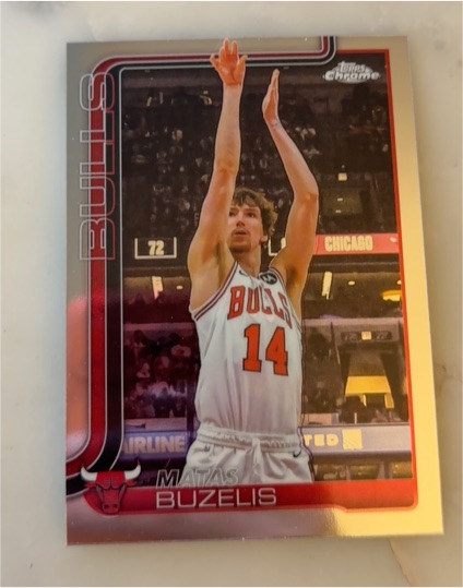 2025-26 Topps Chrome #231 Matas Buzelis — front