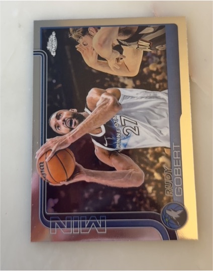 2025-26 Topps Chrome #165 Rudy Gobert — front