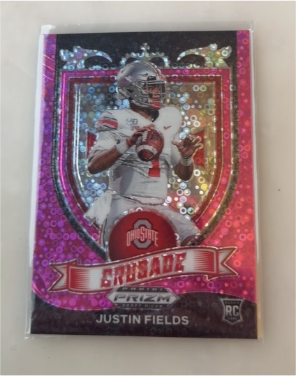 2021 Panini Prizm Draft Picks #163 Justin Fields Crusade — front
