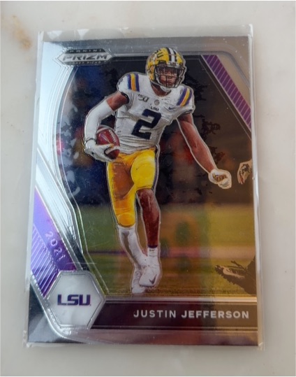 2021 Panini Prizm Draft Picks #56 Justin Jefferson — front