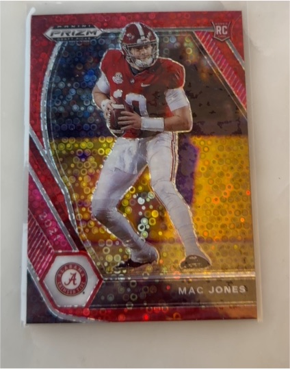 2021 Panini Prizm Draft Picks Collegiate #104 Mac Jones — front