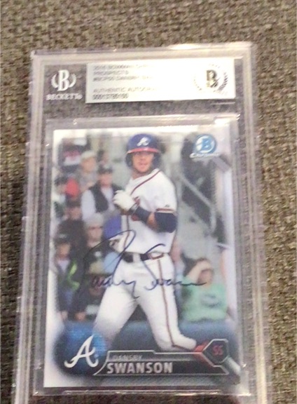 2016 Bowman Chrome Prospects #BCP50 Dansby Swanson — front