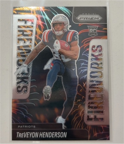 2025 Panini Prizm Fireworks RC TreVeyon Henderson — front