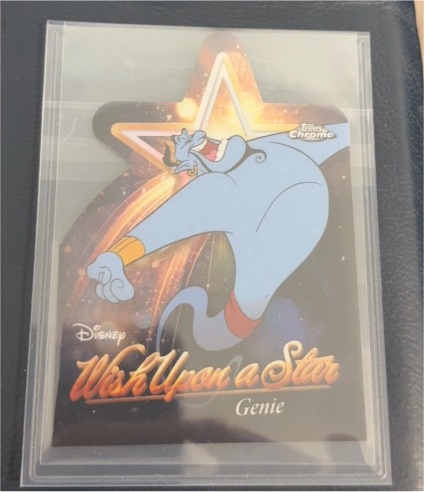 2025 Topps Chrome Disney Wonder #W-6 Genie Wish Upon a Star Chrome Die-Cut — front