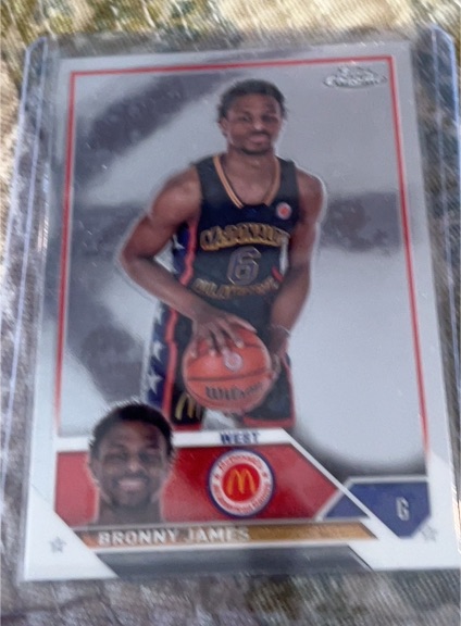 2023 Topps Chrome McDonald's All American #68 Bronny James — front