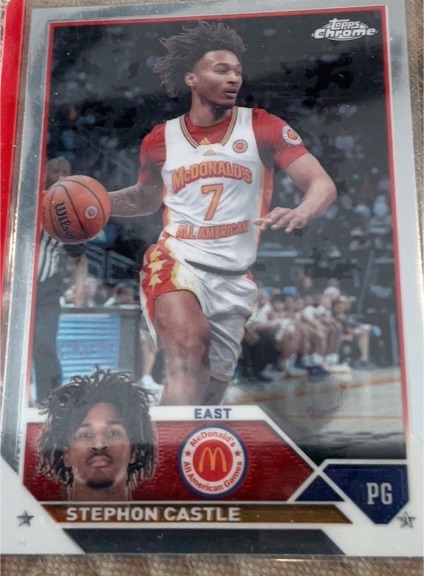 2023 Topps Chrome McDonald's All American #4 Stephon Castle — front