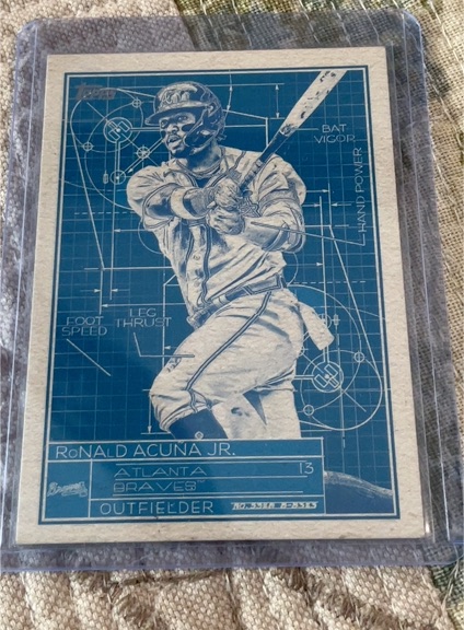 2024 Topps Series 1 #SB-8 Ronald Acuna Jr. Superstar Blueprint — front