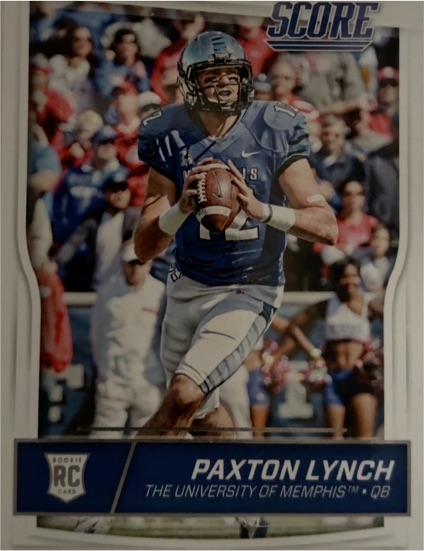 2016 Score #331 Paxton Lynch — front