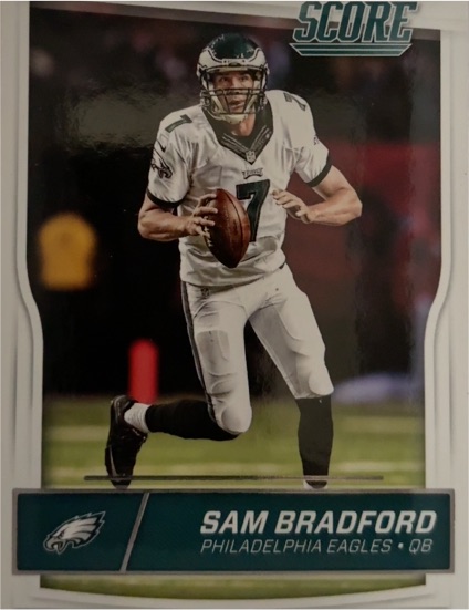 2016 Score #239 Sam Bradford Philadelphia Eagles — front