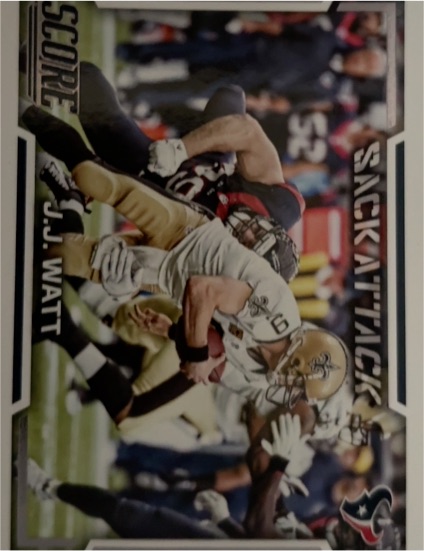 2016 Score Sack Attack #3 J.J. Watt — front
