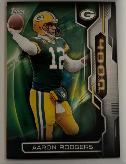 2015 Topps 4000 Yard Club #4KYC-AR Aaron Rodgers — front