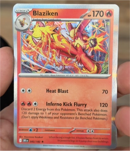 2023 Pokémon SV10: Destined Rivals #042 Blaziken — front